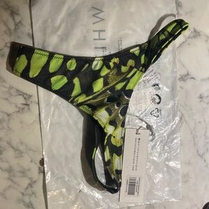 White Fox Washed Up Cheeky Lime Whisper Bikini Bottom